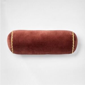 7"x18" Bolster with Piping Throw Pillow Rust - Threshold with Studio McGee